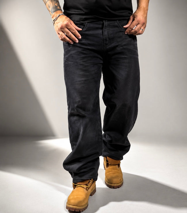 Jeans Baggy Black Washed