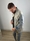 Giacca Denim Distressed